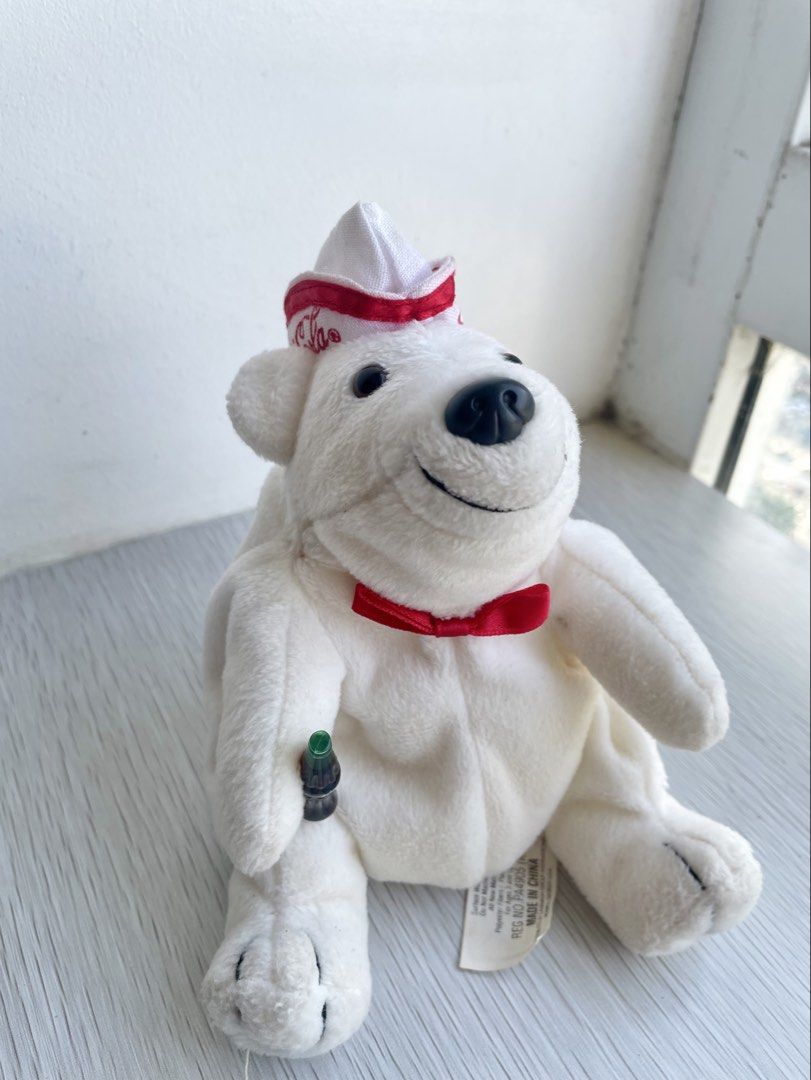 1998 Coca-Cola Bean Bag Polar Bear Plush (Category: Plushies & Soft Toys) located in Quezon City. Submitted by shopgood_mnl (Listing ID 1463782064, Image 1). Description: .
