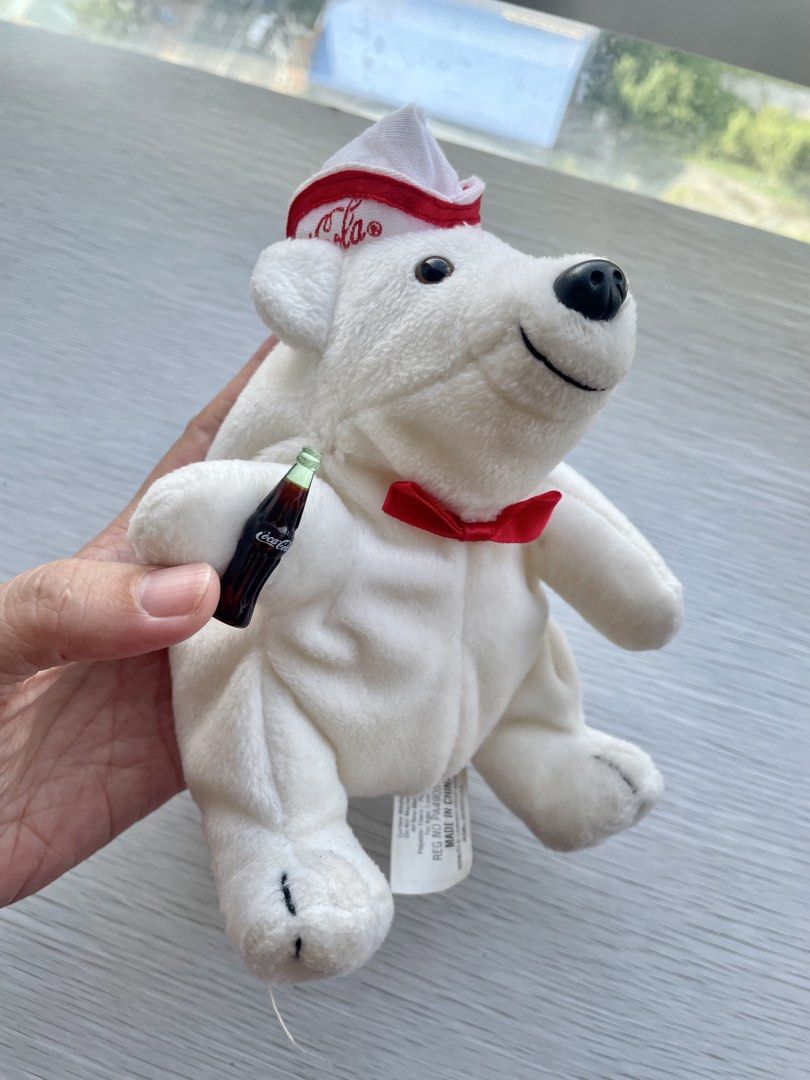 1998 Coca-Cola Bean Bag Polar Bear Plush (Category: Plushies & Soft Toys) located in Quezon City. Submitted by shopgood_mnl (Listing ID 1463782064, Image 3). Description: .