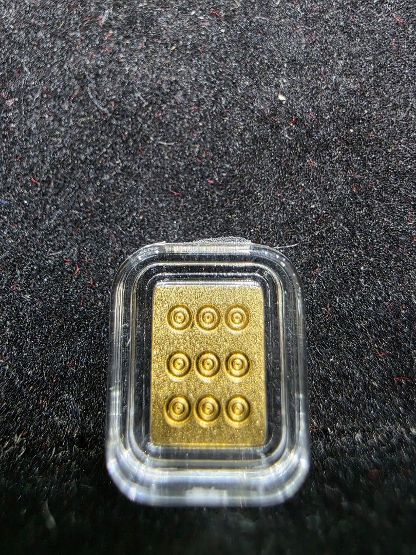 1g 999.9 Fine Gold Bar in Protective Casing (Category: Currency) located in Manila. Submitted by trumpisthedevil (Listing ID 1463854308, Image 2). Description: - 1 gram of 999.9 fine gold - Each bar is sealed in protective casing - Brilliant, shiny finish - Ideal for investment or as a gift - Multiple bars available - Price is for one bar 13pieces.