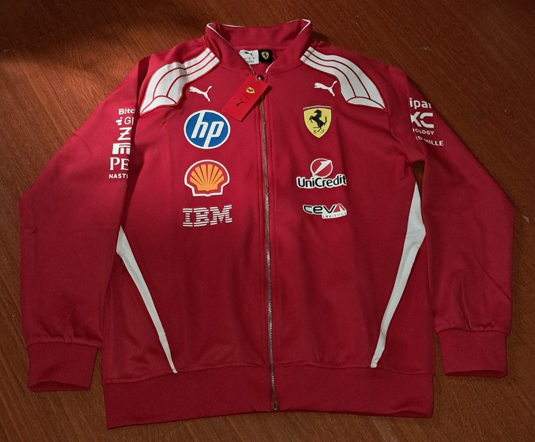 2026 Puma Ferrari F1 jacket (Category: Coats, Jackets and Outerwear) located in Manila. Submitted by carlolaton57984 (Listing ID 1463751542, Image 1). Description: 2026 Puma Ferrari F1 full zip jacket W: 20.5 inches, L: 26.5 inches RFS: Decluttering MOP: G-cash Shipping only tru LBC @ buyer's expense Contact me @ 09175962527 for faster transaction .