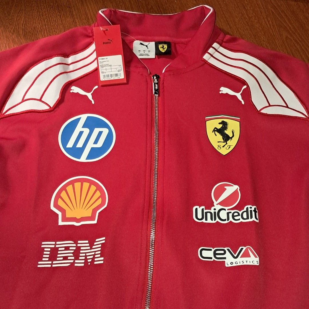 2026 Puma Ferrari F1 jacket (Category: Coats, Jackets and Outerwear) located in Manila. Submitted by carlolaton57984 (Listing ID 1463751542, Image 3). Description: 2026 Puma Ferrari F1 full zip jacket W: 20.5 inches, L: 26.5 inches RFS: Decluttering MOP: G-cash Shipping only tru LBC @ buyer's expense Contact me @ 09175962527 for faster transaction .