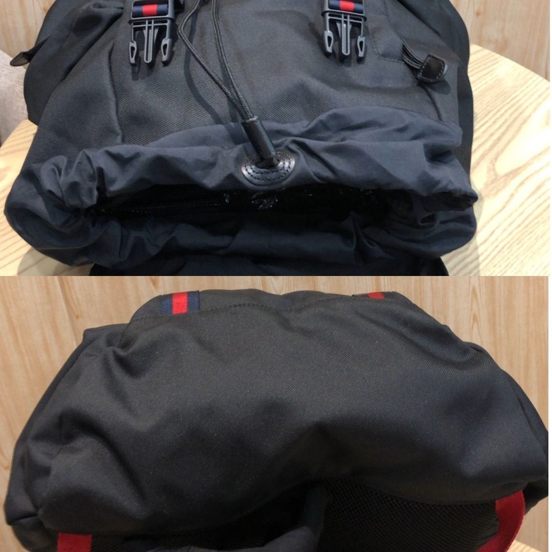 267009423 GUCCI BAG TECHNO CANVAS BACKPACK 429037 (Category: Luxury Bags & Wallets) located in Taguig. Submitted by ecoring.ph (Listing ID 1463766547, Image 3). Description: ◆CONDITION: B ◆DESCRIPTIONS: (Other defects/info:) OUTER: The exterior of the bag has minimal dirt, wrinkled and some signs of use. The strap also has minimal dirt and scuffing and shows signs of use. INNER: The interior has minor dirt and scuffing and shows signs of use. HAR