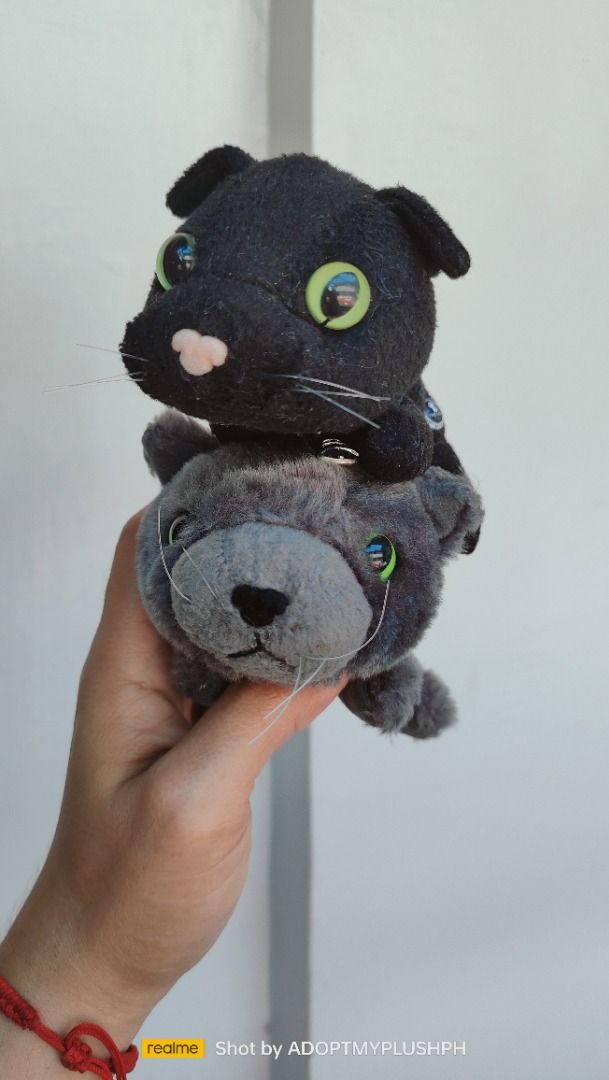 [2] THE CAT Artlist Collection (Category: Other Merchandise) located in Taguig. Submitted by adopt.my.plush.ph (Listing ID 1463882969, Image 2). Description: THE CAT Artlist Collection plush mascot bundle Featured Plush Breeds Top Plush (Black): This represents the Black Shorthair / Bombay cat variant, featuring signature oversized green glass-like eyes and a light pink nose. Bottom Plush (Gray): This represents the Russian Blue cat variant, comp