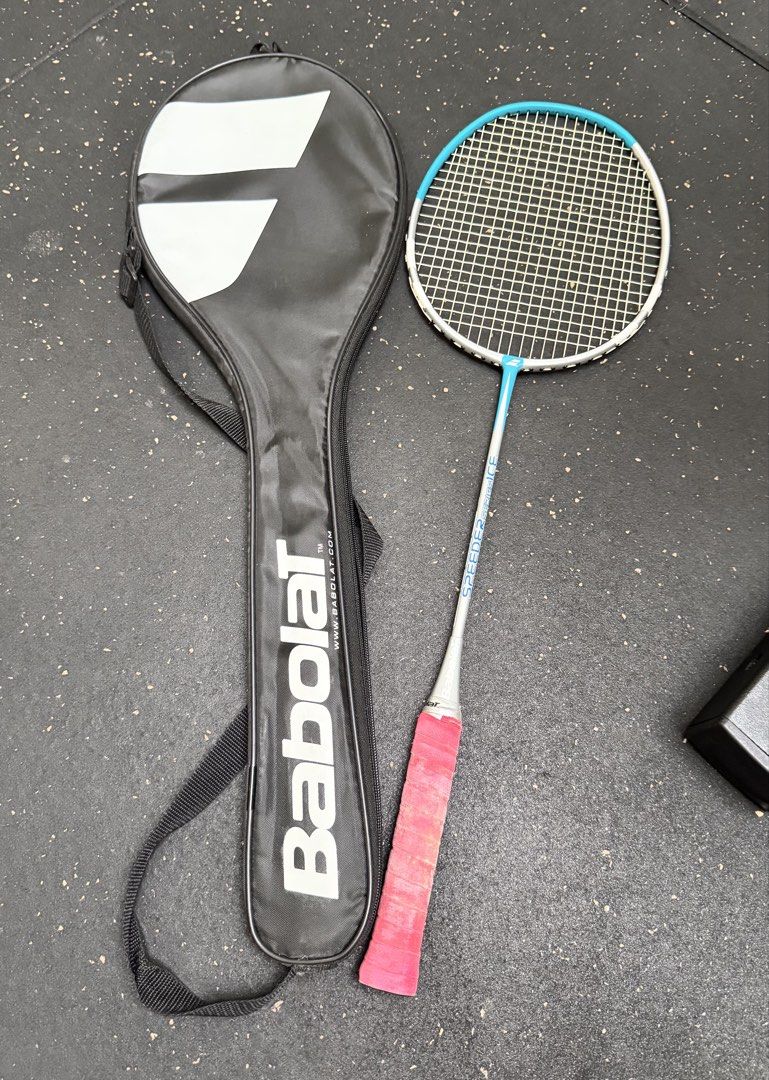 2PCS BABOLAT BADMINTON RACKET (Category: Racket and Ball Sports) located in Subic. Submitted by justinlazaro (Listing ID 1463817868, Image 3). Description: 1000 for both rackets.