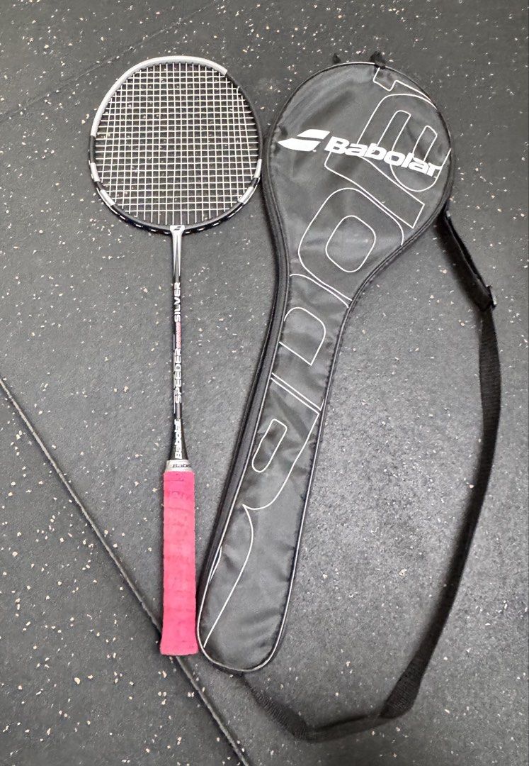 2PCS BABOLAT BADMINTON RACKET (Category: Racket and Ball Sports) located in Subic. Submitted by justinlazaro (Listing ID 1463817868, Image 1). Description: 1000 for both rackets.