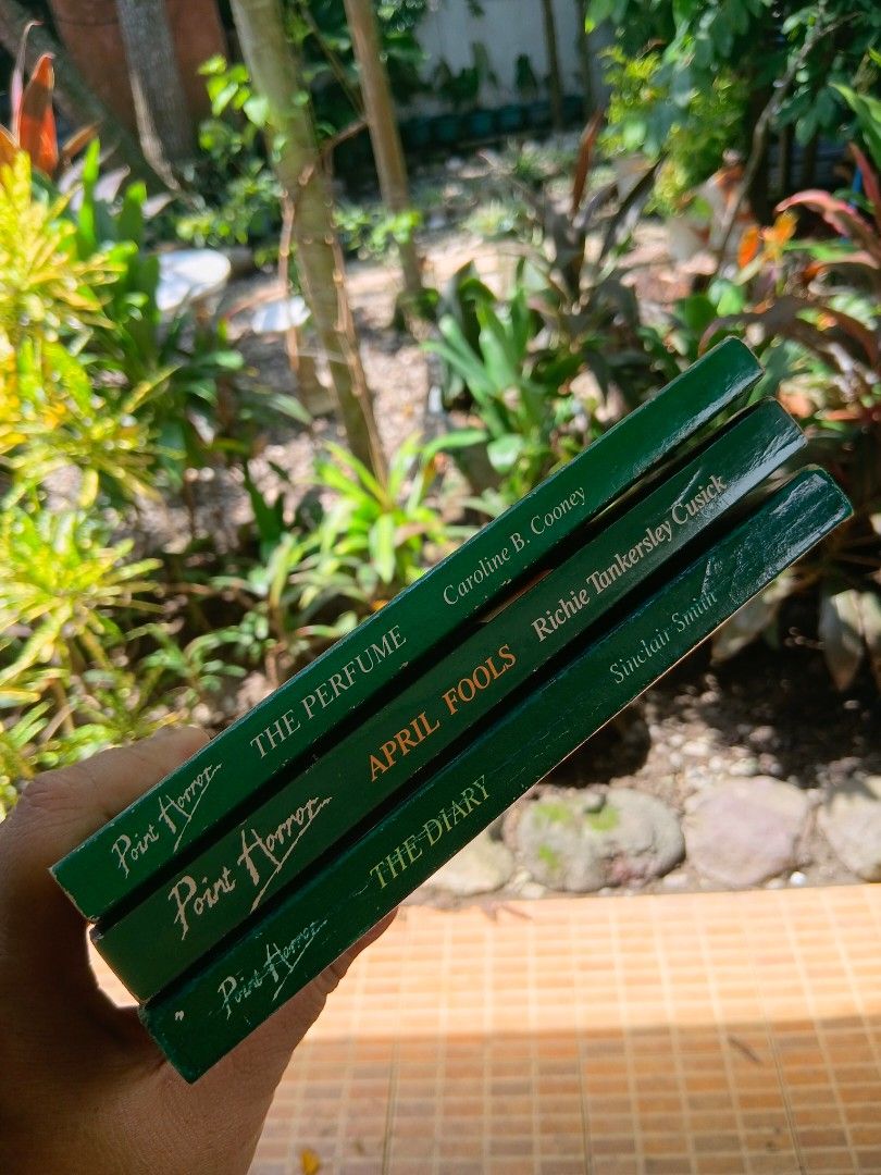 3 vintage YA horror book bundle | free shipping (Category: Storybooks) located in Iloilo. Submitted by youronlinesister (Listing ID 1463765939, Image 3). Description: 3 books bundle Assorted authors bates, cusick, cooney, ellis From the 90s RARE and HARD to find Preloved May have, dents, creases, folds, scratches, name of previous owner and other flaws that come from aging books BAWAL sa maselan RARE HARD TO FIND A TRUE VINTAGE COLLECTOR KNOWS TH