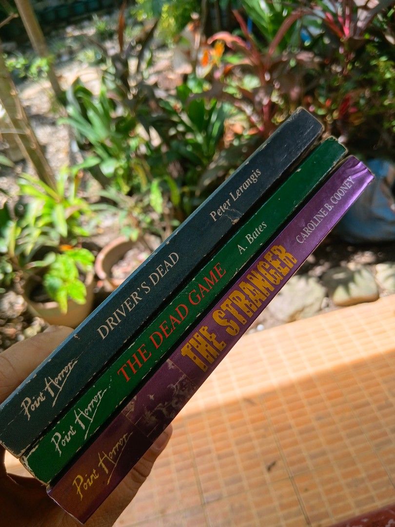 3 vintage YA horror book bundle | free shipping (Category: Storybooks) located in Iloilo. Submitted by youronlinesister (Listing ID 1463766812, Image 3). Description: 3 books bundle Assorted authors bates, cusick, cooney, ellis From the 90s RARE and HARD to find Preloved May have, dents, creases, folds, scratches, name of previous owner and other flaws that come from aging books BAWAL sa maselan RARE HARD TO FIND A TRUE VINTAGE COLLECTOR KNOWS TH