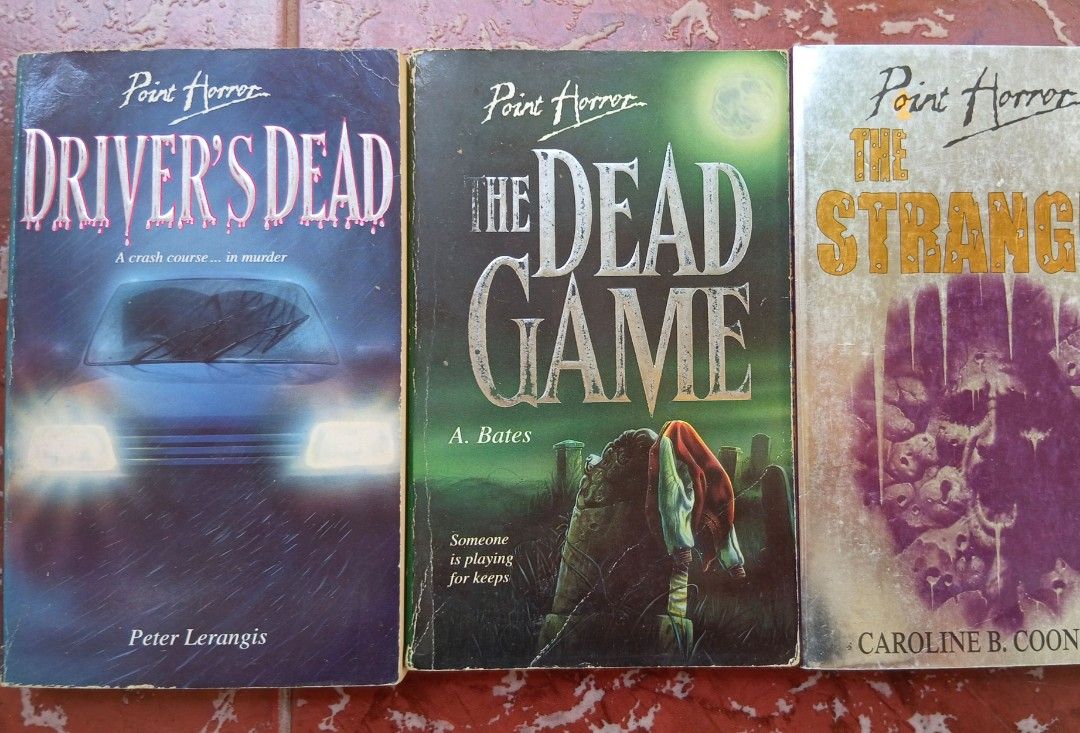 3 vintage YA horror book bundle | free shipping (Category: Storybooks) located in Iloilo. Submitted by youronlinesister (Listing ID 1463766812, Image 1). Description: 3 books bundle Assorted authors bates, cusick, cooney, ellis From the 90s RARE and HARD to find Preloved May have, dents, creases, folds, scratches, name of previous owner and other flaws that come from aging books BAWAL sa maselan RARE HARD TO FIND A TRUE VINTAGE COLLECTOR KNOWS TH