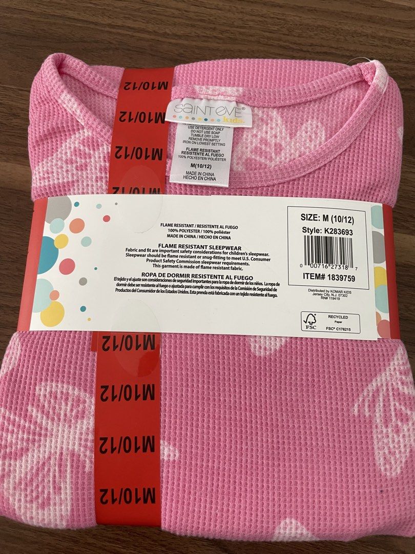 4pc. Thermal PJ set (10/12) (Category: Babies & Kids Fashion) located in Valenzuela. Submitted by 4kshoppe (Listing ID 1463816064, Image 2). Description: Thermal , warmer Branded from USA Size : M ( 10/12) .