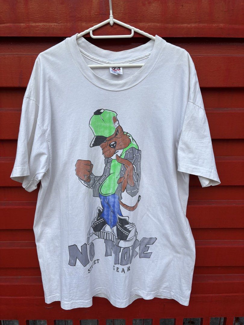 90s No More Street Gear Tshirt (Category: Tshirts & Polo Shirts ) located in Bacolod City. Submitted by keel_08 (Listing ID 1463756766, Image 1). Description: Size XL on tag Single stitch all around + shipping fee.