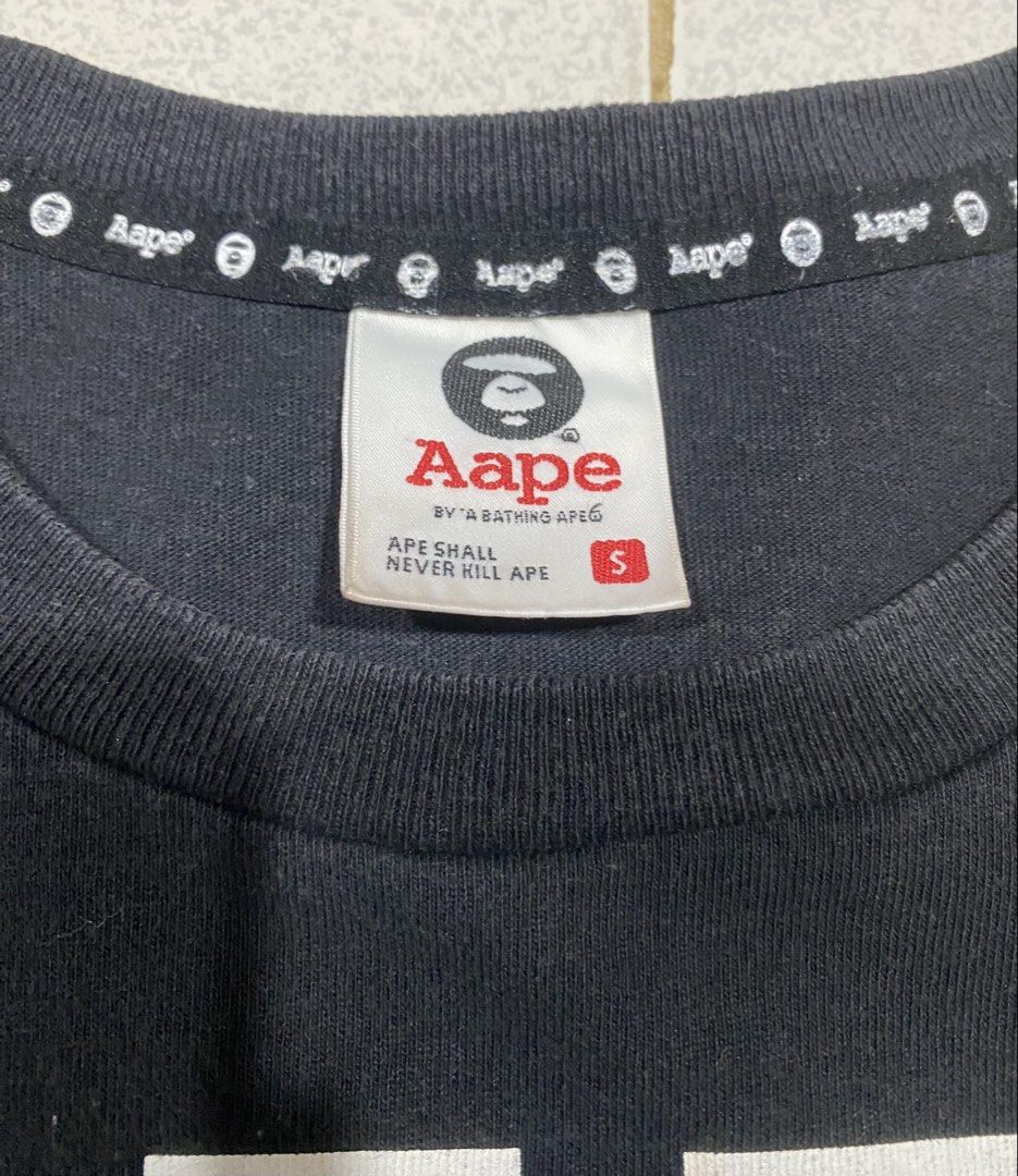 Aape Tshirt (Category: Tshirts & Polo Shirts ) located in Mandaue City. Submitted by MJ_80 (Listing ID 1463776718, Image 3). Description: Aape Tshirt Small Dimes: 18.5 X 27 See photos for measurements Color Rate & Condition: 9.8/10 See last photo. Light fade on collar Price: 1,300.
