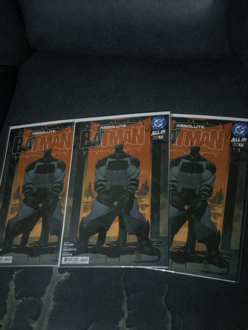 Absolute Batman #1 (Category: Comics & Manga) located in Manila. Submitted by LiamTeves (Listing ID 1463797356, Image 1). Description: LAST 2 COPIES ₱999 EACH BRAND NEW/SEALED/NM+ LOC: Sta. Mesa, Manil.