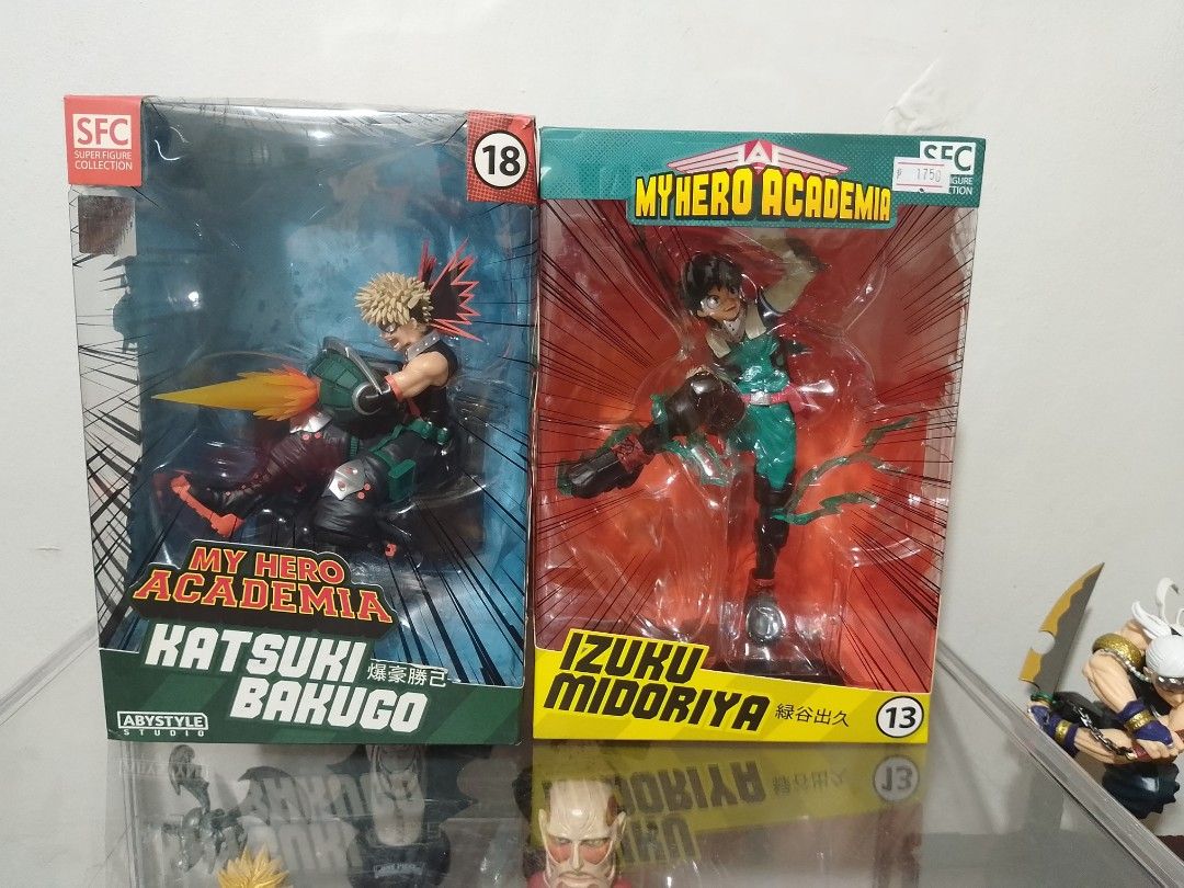 Abstyle studio SFC Bakugo and Deku (Category: Figurines & Statues) located in Manila. Submitted by shiraboshi (Listing ID 1463798456, Image 1). Description: bakugo bib deku misb prio set pero pwede rin breakset.