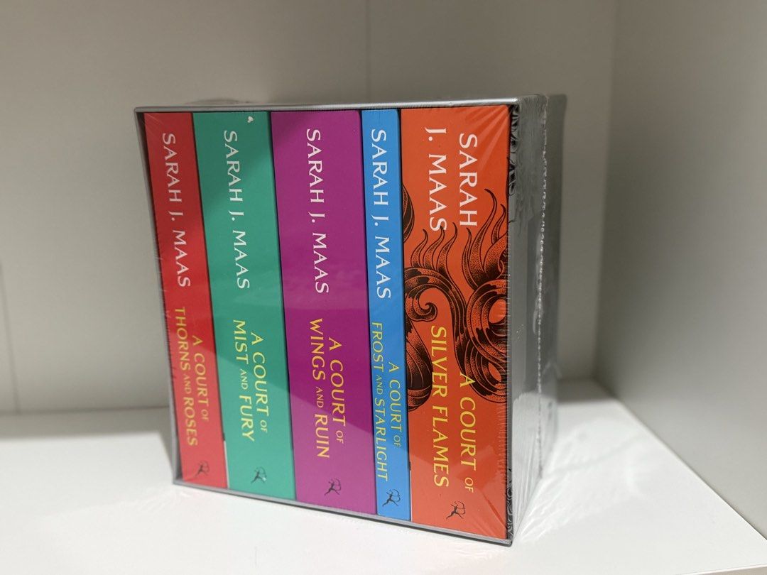 ACOTAR Book Set - UK Paperback (Category: Storybooks) located in Manila. Submitted by ashryver.queen3011 (Listing ID 1463928078, Image 2). Description: BRAND NEW SEALED UK Paperback Loc: Rosario, Pasig city MOP: Gcash, Gotyme, BDO MOD: Tiktok CO, J&T Direct, Lalamove.