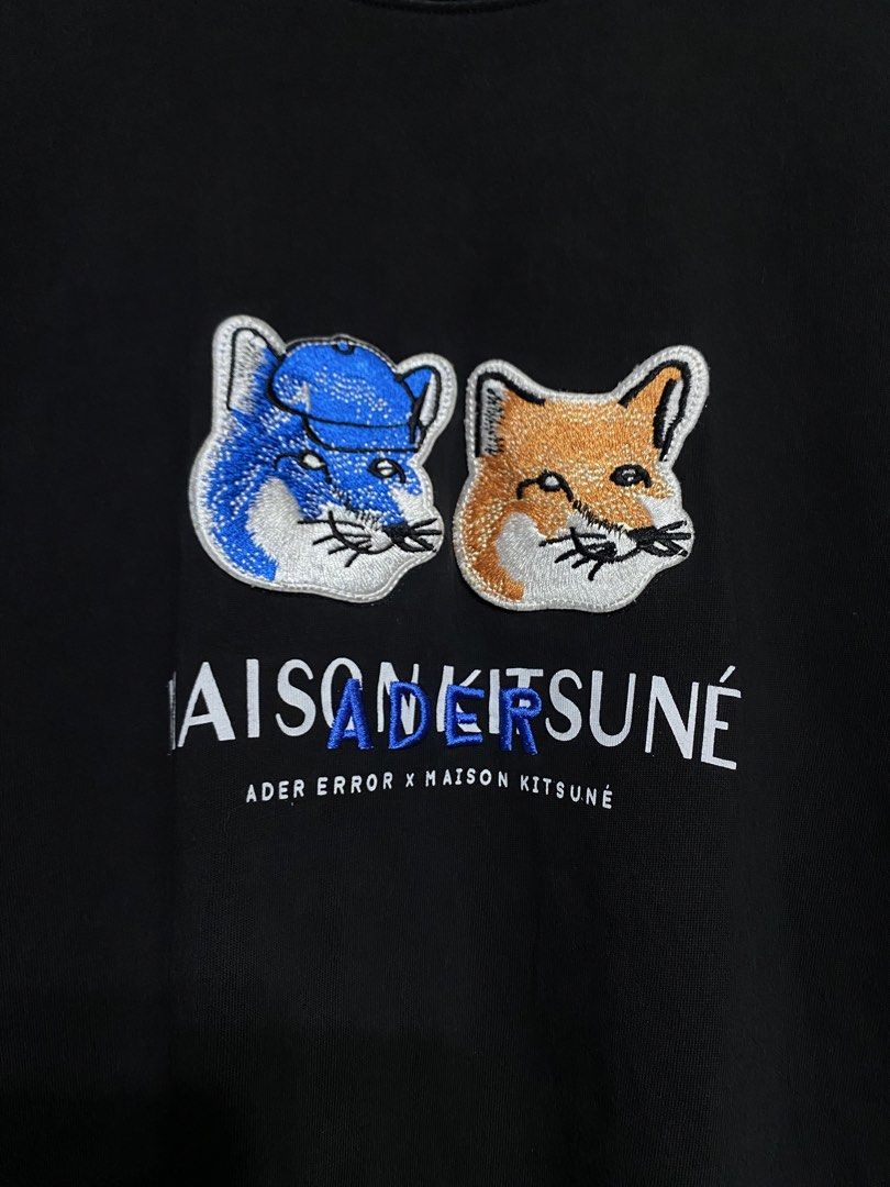 ADER X MAISON KITSUNE TSHIRT (Category: Tshirts & Polo Shirts ) located in Antipolo. Submitted by treasurethings02 (Listing ID 1463771676, Image 2). Description: ADER X KITSUNE SHIRT EMBROIDERY DESIGN EXCELLENT 9.5CR DIMENSIONS 20W/28L PHOTO DETAILS🙏🙏.