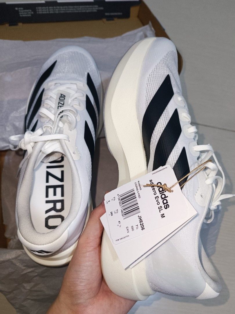 Adidas Adizero Evo SL M (Category: Casual Shoes) located in Makati City. Submitted by itsmekellybels (Listing ID 1463773027, Image 3). Description: FOR SALE! BRAND NEW 💯 ORIGINAL ✅ ADIDAS ADIZERO EVO SL M Size: US 8 (26cm) Product code: JH6206 ✓Includes original box and tag 📍 Shaw Blvd Mandaluyong Selling for only ₱7,499 ✅ SRP: ₱8,900 ❌ ✓Actual photos posted PAYMENT OPTIONS: BDO BPI MARIBANK.