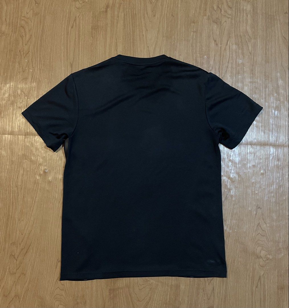Adidas Aeroready 3-Stripes Tee (Category: Activewear) located in Bacolod City. Submitted by maxpeynthrift (Listing ID 1463787499, Image 2). Description: Size large fit to medium W 19.5 L 26.5 Good condition Issue scratch near at hem Good for running , gym wear , pickleball.