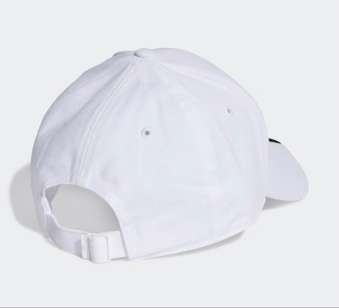Adidas BBALL 3S CAP CT White Cap (Category: Caps & Hats) located in Pasay City. Submitted by szepter (Listing ID 1463747127, Image 2). Description: - Classic white Adidas cap - Black 3-stripes on the brim - Iconic Adidas logo on the front - Adjustable strap at the back for a comfortable fit - Made in Vietnam - One size fits most (57-60cm) - Original tag attached.