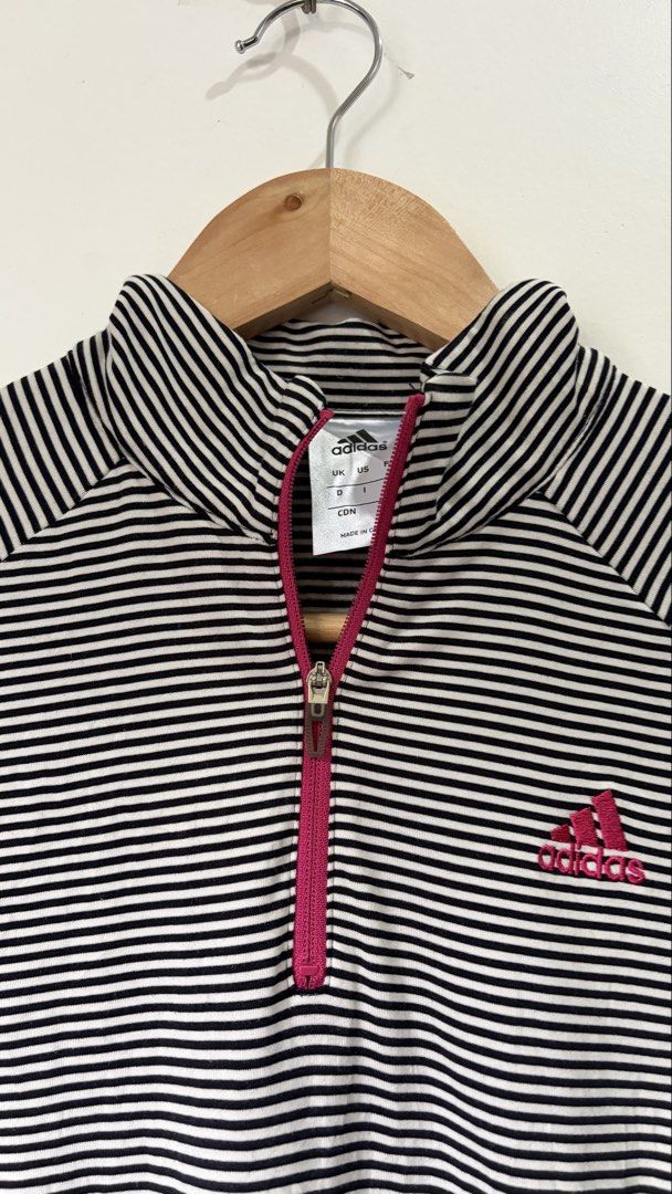 ADIDAS- HALF ZIP PULLOVER (Category: Coats, Jackets and Outerwear) located in Davao. Submitted by xyzlalalaxx (Listing ID 1463909561, Image 2). Description: .