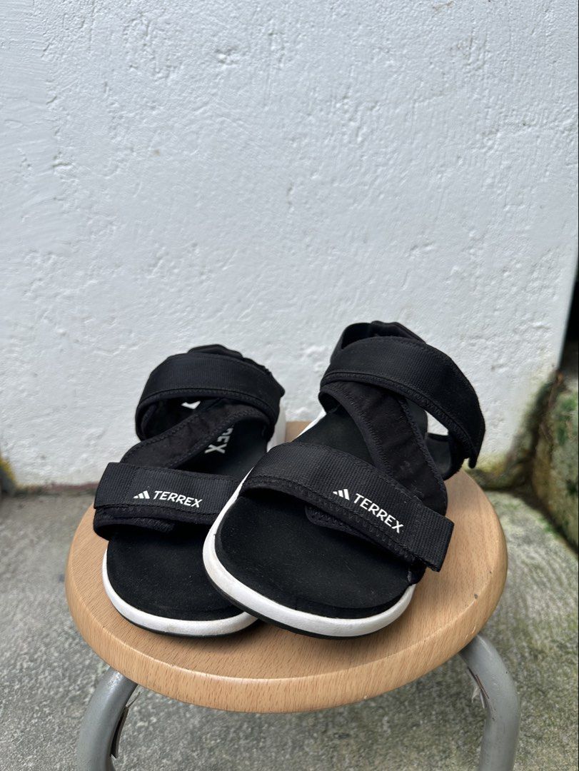 Adidas Men's Terrex Sumra Black/White Sandals (Category: Slippers & Slides) located in San Fernando. Submitted by jazzclosetest2018 (Listing ID 1463803218, Image 1). Description: My Location: San Fernando, Pampanga Payment 1st Transaction! Adidas Men's Terrex Sumra Black/White Sandals Size: US 8 / UK 8 / FR 42 / JPN 265 / 250 Made In Indonesia🇮🇩 Excellent Condition Minor issue: minimal heel drag & light scratches on right side but still very pr