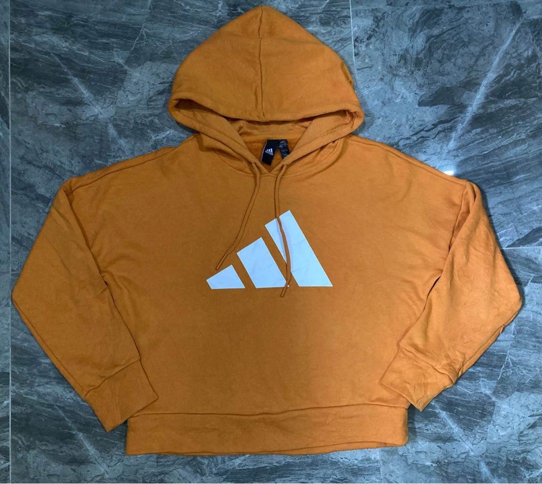 Adidas Mustard hoodie (Category: Coats, Jackets and Outerwear) located in General Santos City (Dadiangas). Submitted by amorhesthrift (Listing ID 1463851491, Image 2). Description: Size-M-L 📏W22 L20.5 free shipping.