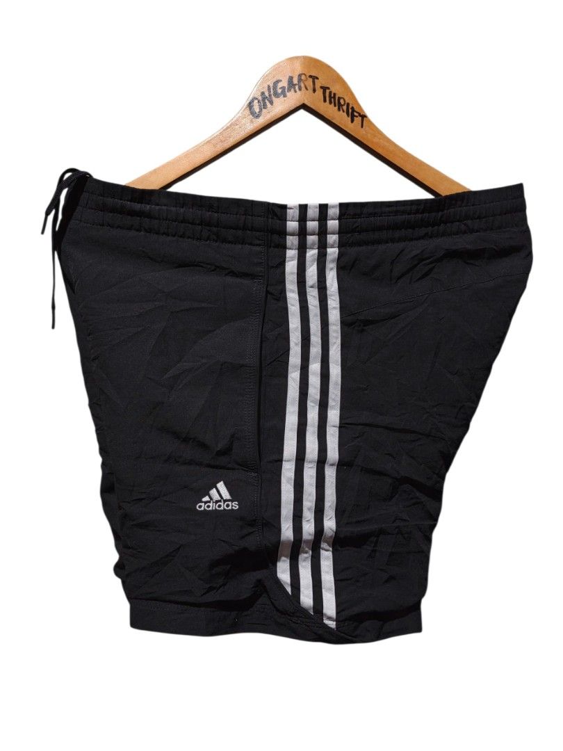 Adidas Performance Essentials Black Shorts with 3 Stripes (Category: Shorts) located in Maasim. Submitted by ukayganda25 (Listing ID 1463891484, Image 1). Description: - Classic black Adidas shorts - Features iconic three stripes on the sides - Adjustable drawstring waist for a comfortable fit - Versatile for sports or everyday casual wear - Made in China.