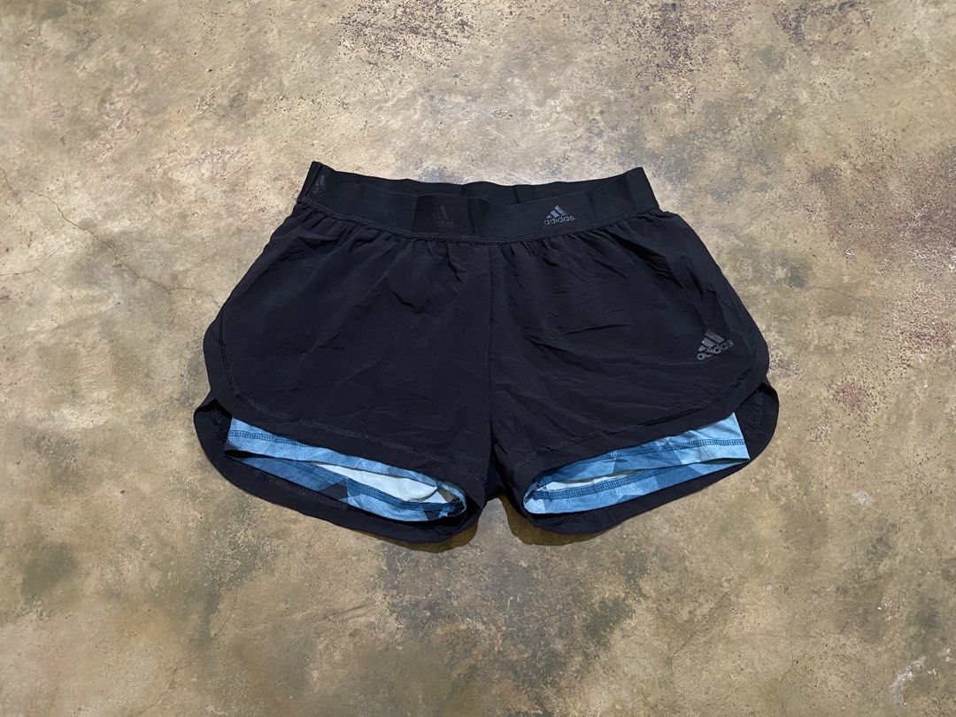 Adidas running shorts (Category: Shorts) located in Tabaco. Submitted by centthrif55361 (Listing ID 1463816931, Image 1). Description: Adidas running Large on tag fit W:26-32 L:10-11 New condition Color rate 10/10 No issue .