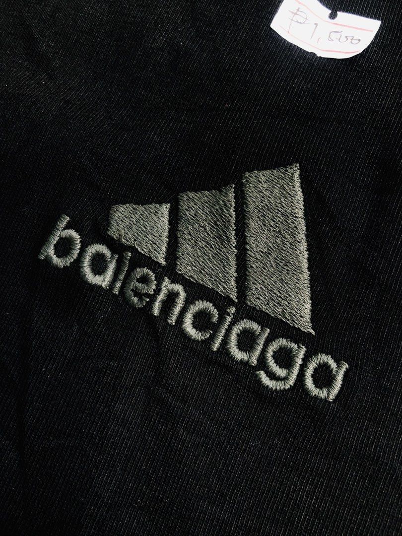 Adidas x Balenciaga Distress (Category: Coats, Jackets and Outerwear) located in Angeles City. Submitted by wwdrip (Listing ID 1463757830, Image 3). Description: Balenciaga x Adidas Distress Longsleeve♻️ •Width : 24 •Length : 30 •Size : XL •Color rate : 9.7/10 •Condition : excellent to as new •no issue ₱1,500.