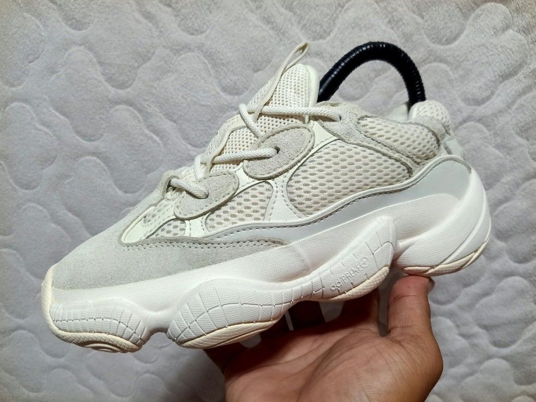 Adidas Yeezy 500 Bone White (Category: Sneakers) located in Manila. Submitted by urbantreasures.101 (Listing ID 1463788525, Image 1). Description: - Adidas Yeezy 500 in Bone White - Classic dad shoe silhouette - Comfortable mesh and suede upper - Chunky adiPRENE sole for all-day wear - Ideal for streetwear outfits ORIGINAL , PRELOVED , DECLUTTERING , NO ISSUE 😊 CAN SHIP NATIONWIDE LOCATION: UMAPAD MANDAUE CITY , CEBU.
