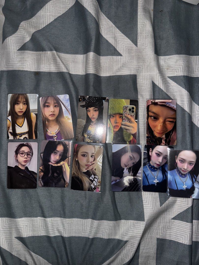 Aespa & NewJeans Photocards Set (Category: K-Wave Merchandise) located in Manila. Submitted by luisgab52016394 (Listing ID 1463885729, Image 1). Description: PLS DM FOR PRICE - Authentic Aespa & NewJeans photocards - Ideal for any Bunny's & My’s collection - Available for individual purchase (DM to inquire) - Price negotiable for bulk orders.