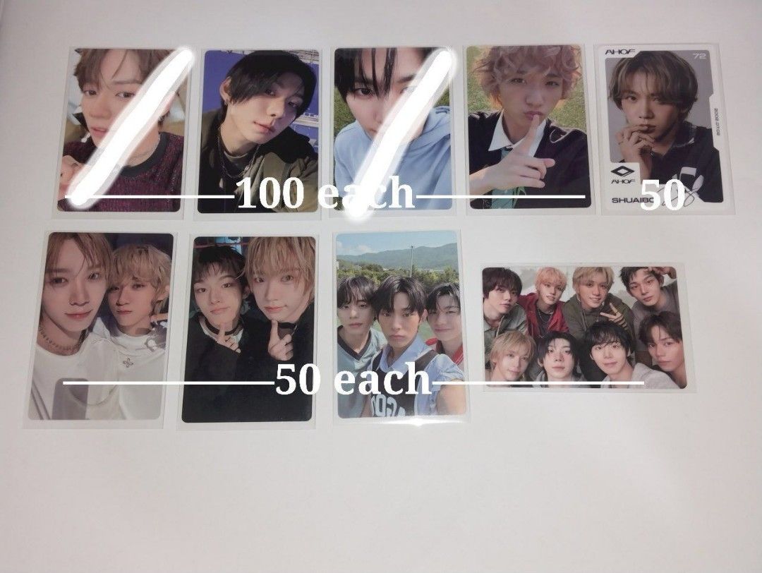 Ahof Photocards (Category: Raw Singles) located in Davao. Submitted by dino_narawr (Listing ID 1462870920, Image 1). Description: - onhand - mop: gcash/maya - mod: j&t dm for inquiries.