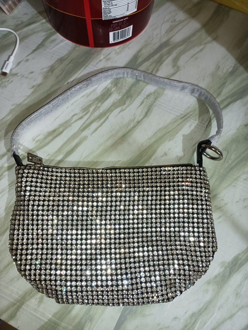 Alexander Wang Heiress Rhinestone Handbag (Category: Purses & Pouches) located in Bolinao. Submitted by shayne_0215 (Listing ID 1463884164, Image 1). Description: - Coded - Fresh from Ukay/Preloved Source - Brand New, Ideal as a gift - Classy pouch for parties and events - Can fit essentials - Last Price Posted with Free Shipping Nationwide - Mine Now, Pay Now via GCASH.