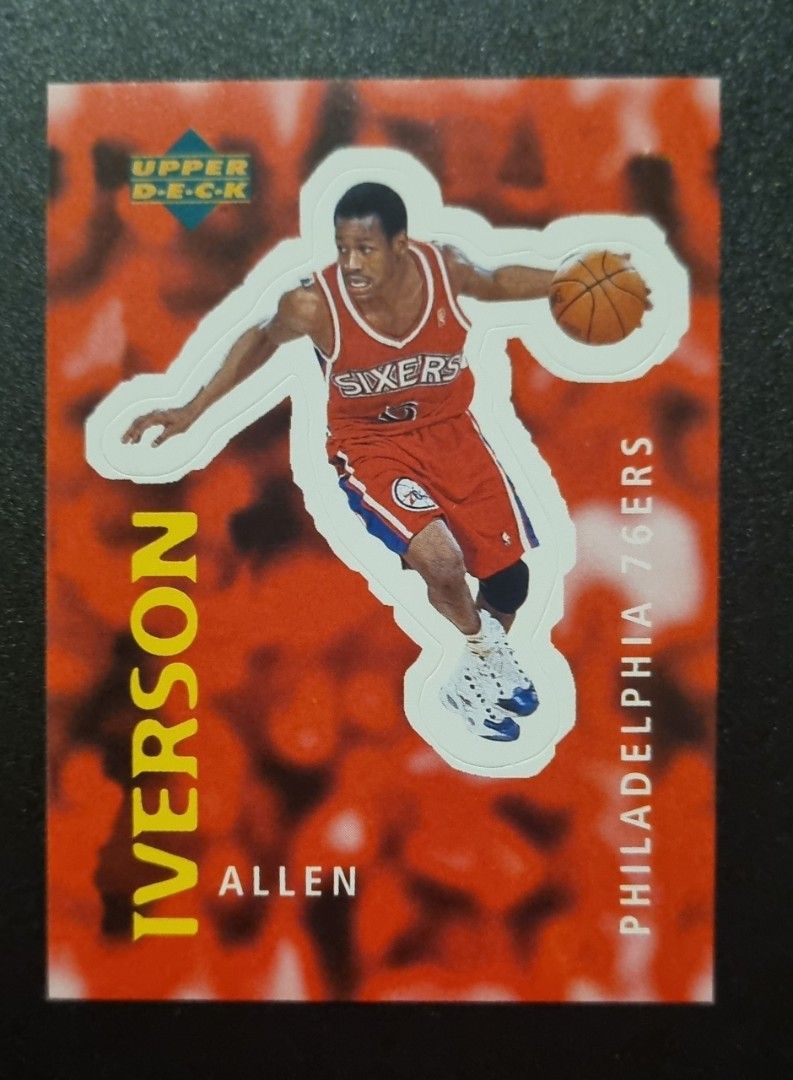 Allen Iverson (Category: Raw Singles) located in Pasig City. Submitted by MaryandXaviersCorner (Listing ID 1463763180, Image 1). Description: Allen Iverson Upper Deck Sticker Actual pictures of the item posted Will be shipped in a toploader and bubblewrap Please check my other NBA cards listings..