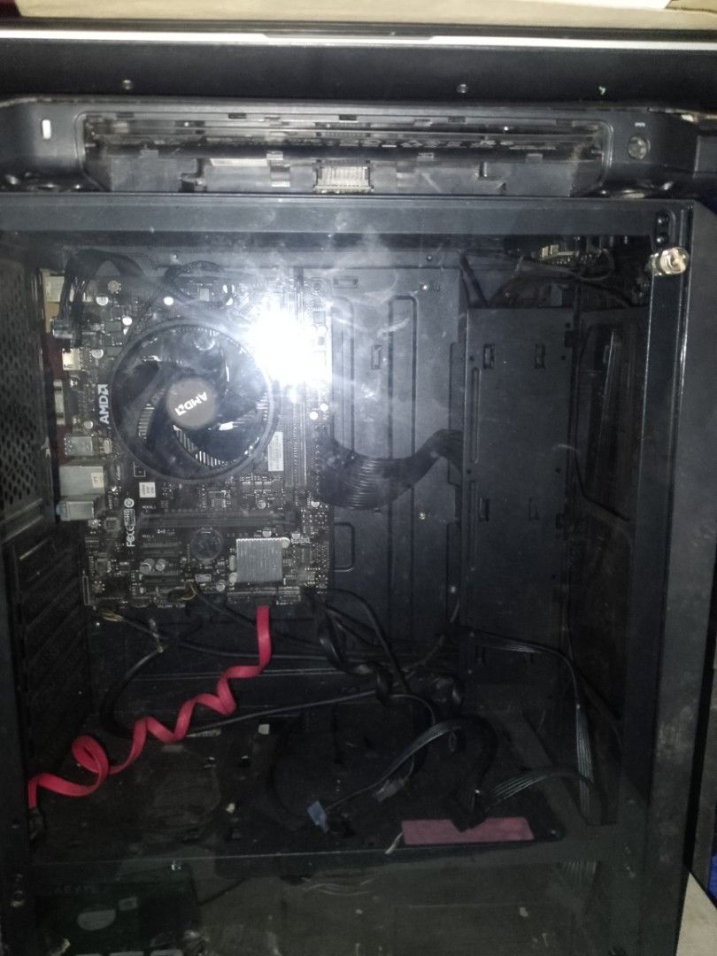 AMD Desktop Computer Motherboard and Case (Category: Desktops) located in Caloocan City. Submitted by bernalruel46722 (Listing ID 1463936871, Image 1). Description: - Desktop computer case with pre-installed AMD motherboard - Includes CPU cooler - Comes with SATA cables - Ready for your custom components - Ideal for new builds or system upgrades - Ask me any questions!.
