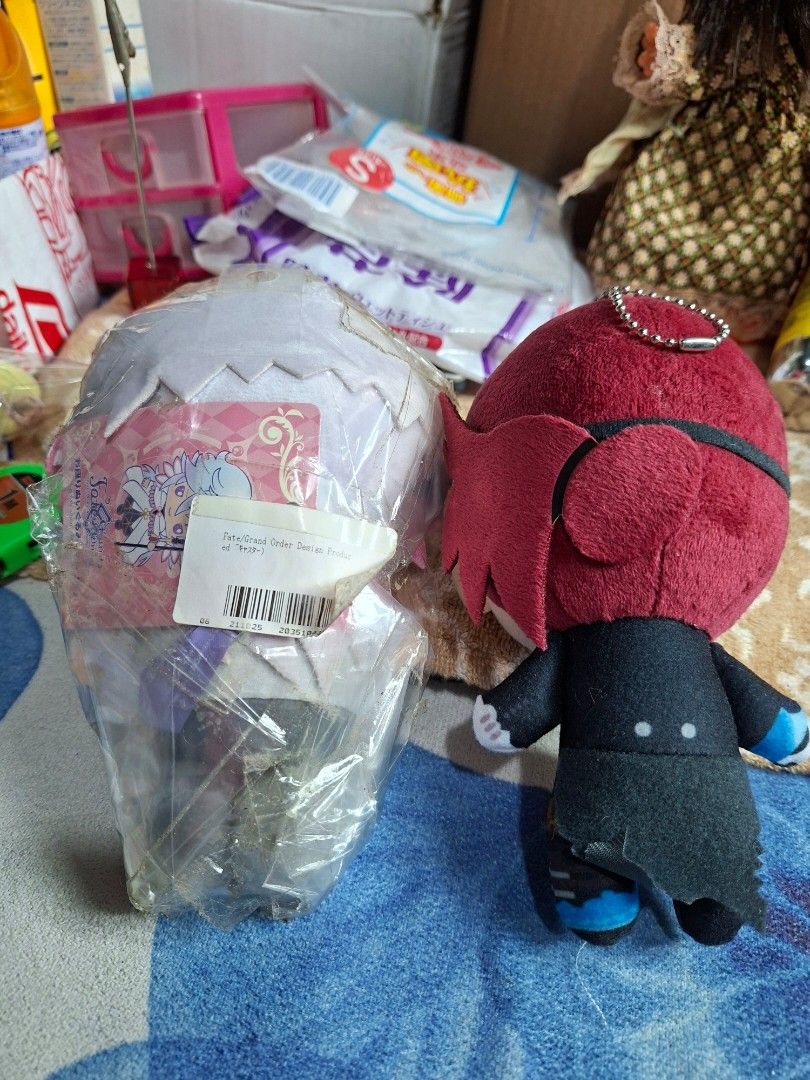 Anime Plushies - Red & White Characters (Category: Plushies & Soft Toys) located in Lucena. Submitted by dai_suki (Listing ID 1463844473, Image 2). Description: - Set of 2 cute anime plushies - Plushie 1: Red hair, eyepatch, keychain loop - Plushie 2: White hair, purple eyes, keychain loop - Ideal for anime collectors and fans - Sold as a set.
