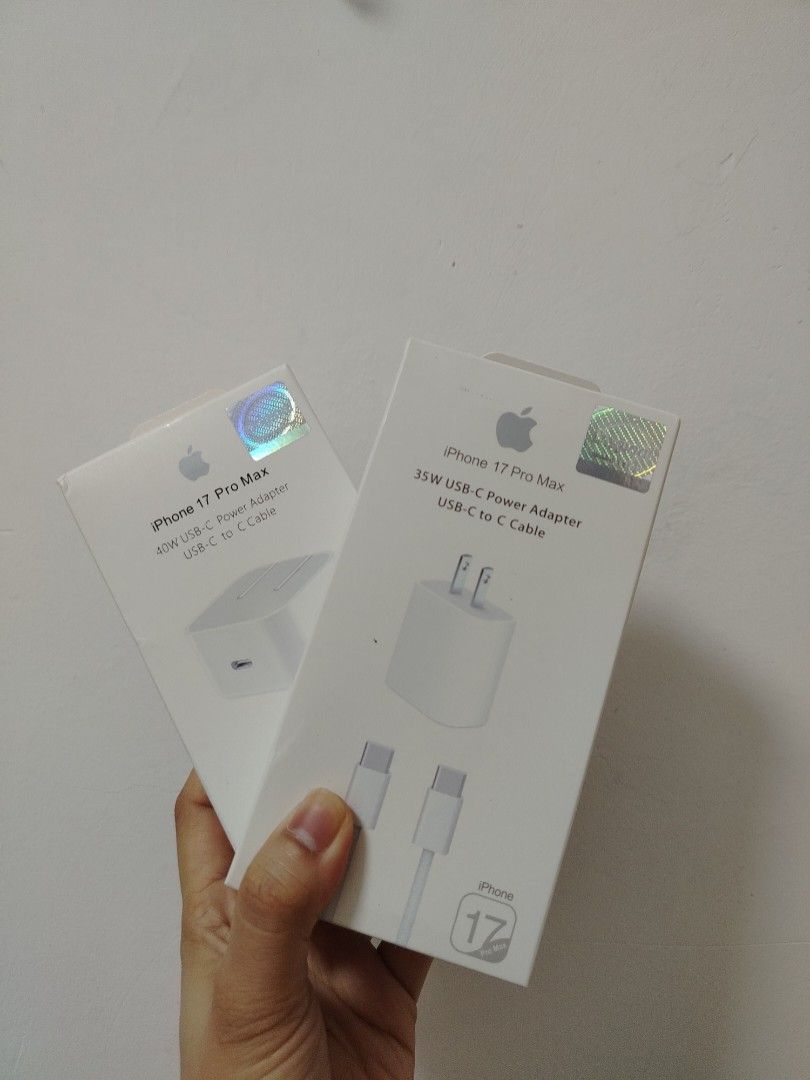 APPLE 35W POWER ADAPTER USB-C TO C CABLE (Category: Cables & Adaptors) located in Manila. Submitted by avenuefinds (Listing ID 1463858981, Image 1). Description: FAST CHARGING.