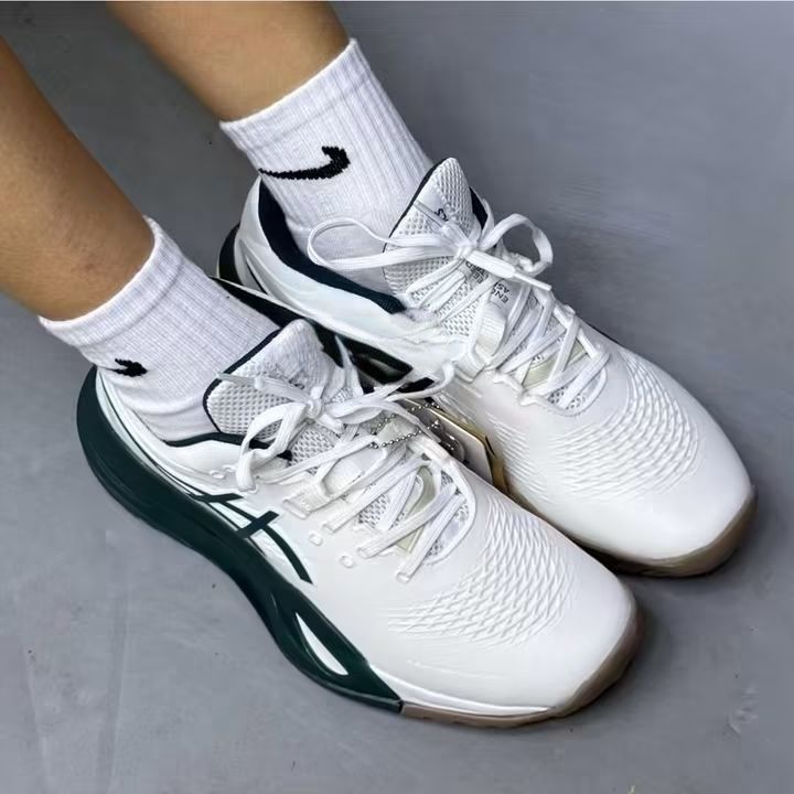 Asics resolution 10 "White Green" 🥦 (Category: Sneakers) located in Manila. Submitted by josier_181 (Listing ID 1463834761, Image 3). Description: Available now Ma'am/Sir Pm for more details Your order via lalamove COD or GCASH payment. Kung anong nasa post ko po yun po mismo ang dadating na item sa inyo 💯 Good quality and condition Thank you and God bless Womens Size Guide 5US - 36 EU/FR - 22CM 6US - 37 EU/FR - 23CM 6.5US - 37.5 EU/FR - 23.5CM