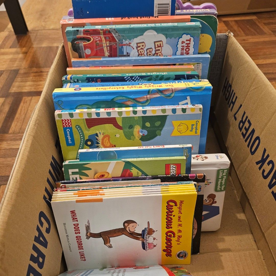 Assorted Children's Books and Wooden Puzzles Bundle (Category: Children's Books) located in Marikina City. Submitted by asbalbido (Listing ID 1463757931, Image 2). Description: - Collection of children's books included - Features books like Curious George and National Geographic Kids - Some books focus on numbers and letters - Bundle includes wooden puzzles - Puzzles have bright colors and simple designs - Ideal for toddlers and young children - 