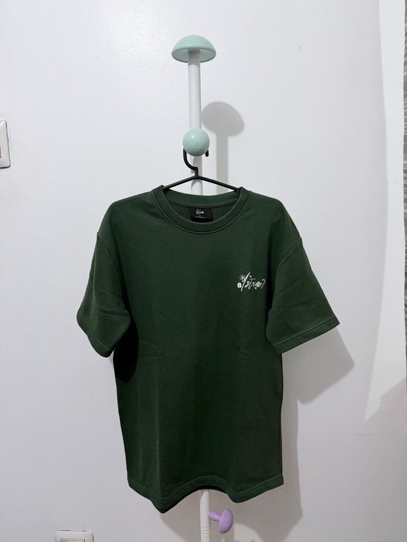 Astrostuffs Christmas shirt (Category: Shirts) located in Manila. Submitted by closet1993__ (Listing ID 1463880321, Image 1). Description: - Brand: Astrostuffs - Color: Green - Design: Small graphic print on front chest - Neckline: Crew neck - Sleeves: Short sleeves - Material: Comfortable fabric - Occasion: Casual wear - Thai actor Bright’s clothing brand.