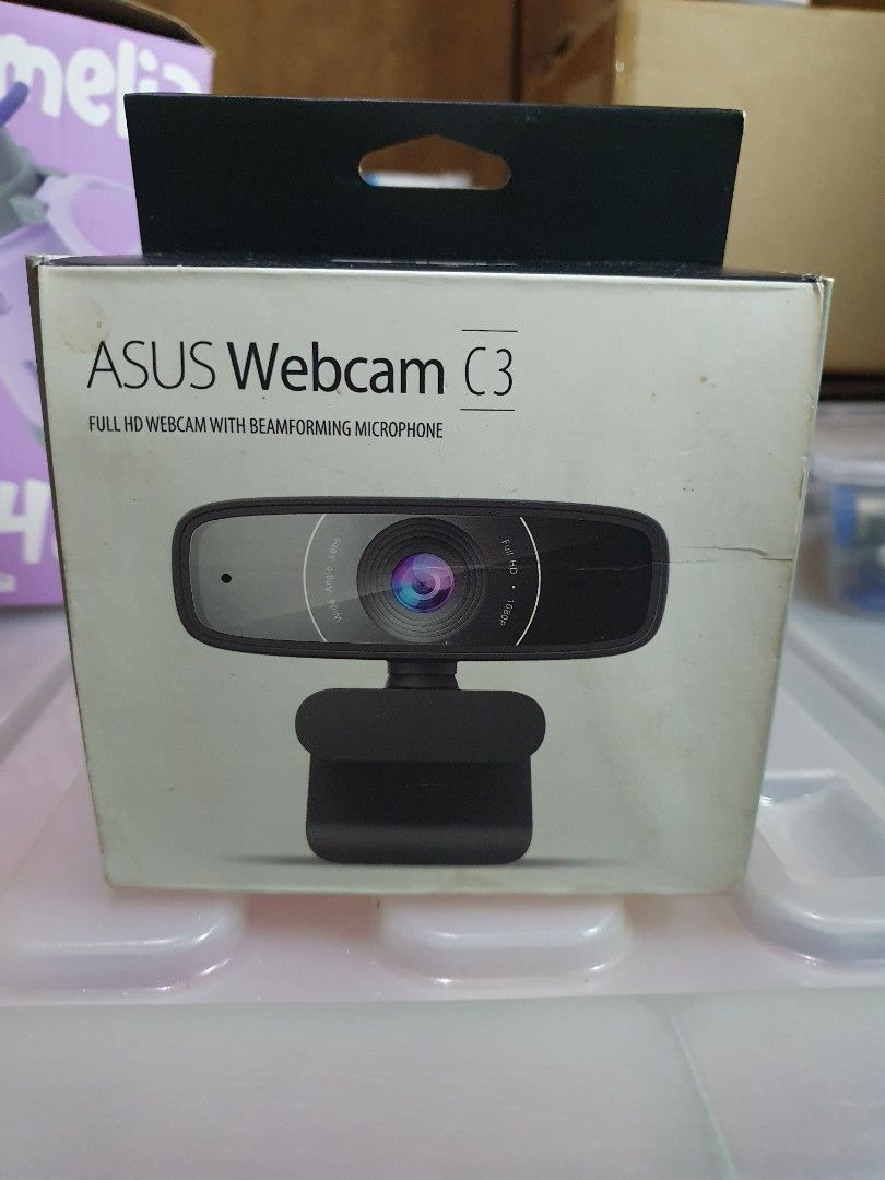 Asus Webcam C3 USB Camera (Category: Webcams) located in Quezon City. Submitted by collectionneursonline88 (Listing ID 1463767571, Image 1). Description: - Asus Webcam C3 in Black - Full HD 1080p resolution at 30fps - Sharp and smooth video quality - Built-in beamforming microphone for clear audio - Wide-angle lens - Ideal for video conferences, telecommuting, and online chats 🔄 Meetups Balintawak Camachile 7/11 Quezon City 🛵 Shipping : - Lalam