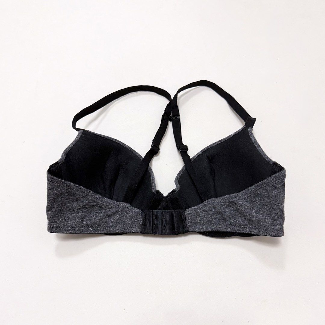 AUDEN Cotton Dark Heather Everyday Bra [32B] (Category: Undergarments & Loungewear) located in Malabon City. Submitted by k_intimates (Listing ID 1463928935, Image 3). Description: Details: • Size 32B / wired / regular padding • No issues • Auden Everyday Bra in Dark Gray Heather.