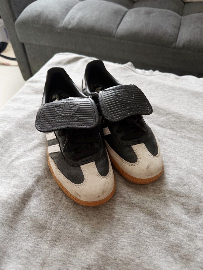 AUTHENTIC Adidas SAMBA LT SHOES (original) (Category: Sneakers) located in Manila. Submitted by closetbymia (Listing ID 1463742734, Image 1). Description: For Sale 👟✨ Size: US 7 / 24 cm Condition: used twice only! Still good condition. Minimal dirt can clean naman Quality: Super nice quality & very comfy 🤍 Easy to style and can be paired with skirts, jeans, shorts, and many more! RFS: Decluttering — I have too many shoes 😅 Mode of Payment: GCa