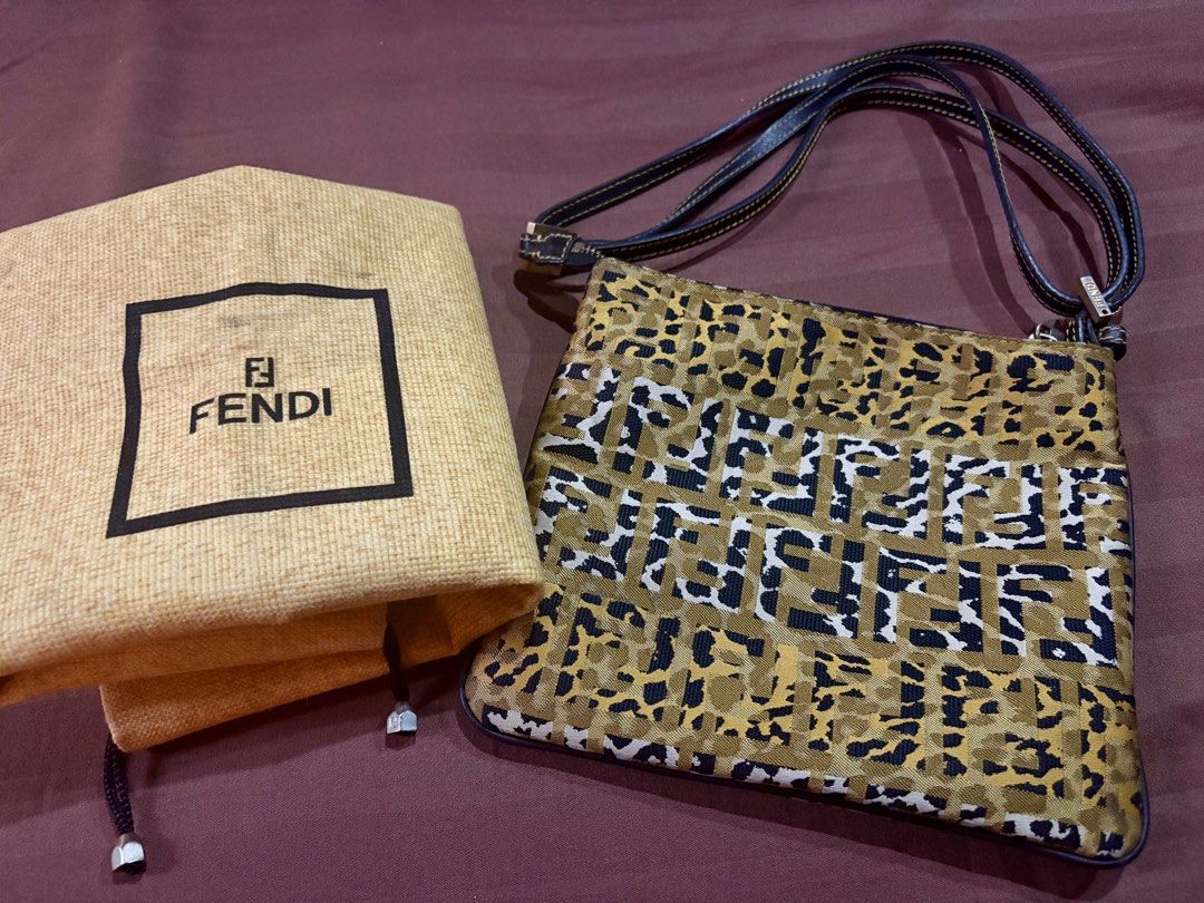 Authentic Fendi vintage Leopard print bag (Category: Luxury Bags & Wallets) located in Quezon City. Submitted by mysticphoenix_0f0524 (Listing ID 1463760045, Image 1). Description: Authentic Fendi vintage leopard print bag comes with dustbag .