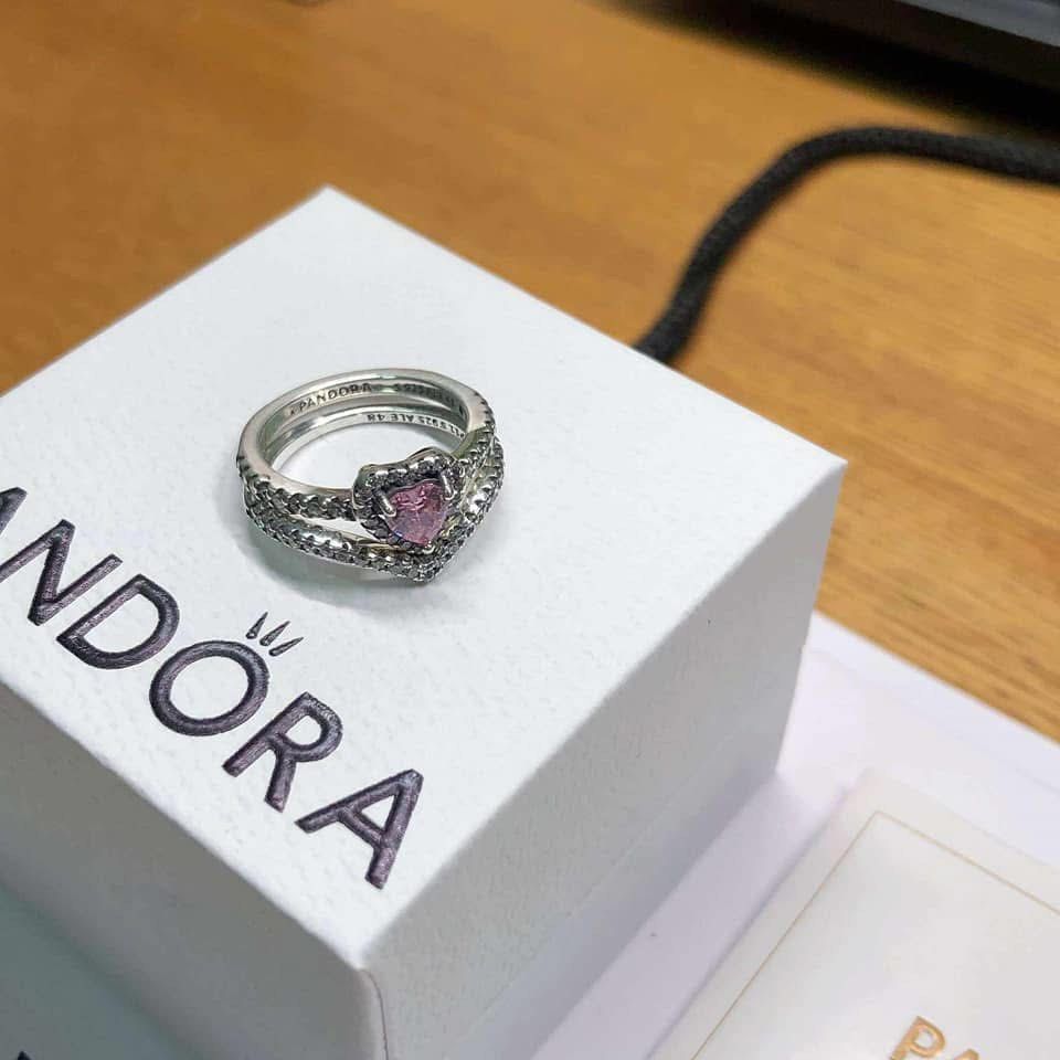 Authentic Pandora Elevated Pink Heart & Wishbone Rings Set (Category: Rings) located in Manila. Submitted by daintyjewels (Listing ID 1463907686, Image 1). Description: .