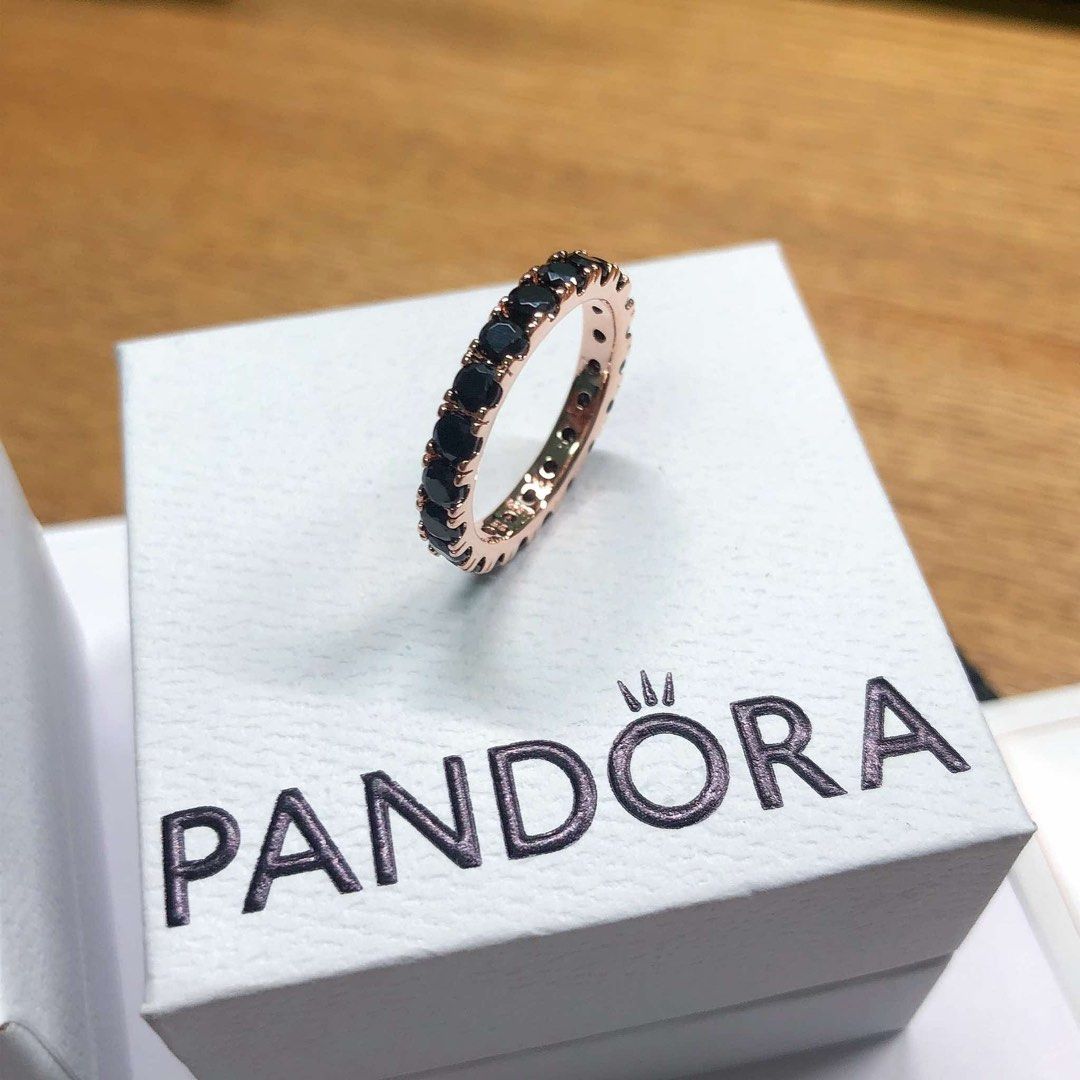 Authentic Pandora Rosegold Black Eternity Row Ring (Category: Rings) located in Manila. Submitted by daintyjewels (Listing ID 1463907280, Image 1). Description: .
