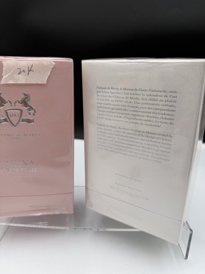 Authentic Parfums dr Marly delina Exclusif (Category: Fragrance & Deodorants) located in Manila. Submitted by baggitkk (Listing ID 1463786291, Image 3). Description: Per piece 📍Makati Meet up is also available! On Hand Ready for Lalamove or GrabPadala Price is as stated! .