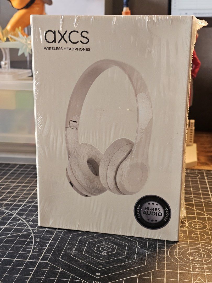 AXCS Wireless Headphones Bluetooth V5.4 (Category: Headphones & Headsets) located in Antipolo. Submitted by mineming (Listing ID 1463760506, Image 1). Description: RFS: extra stocks for event giveaway - AXCS Wireless Headphones - Bluetooth V5.4 for stable connection - Up to 6 hours of music or calls on one charge - 2-hour full charge time (200mAh battery) - High-definition sound quality - Extended idle mode for longer standby - Built-in in-line m