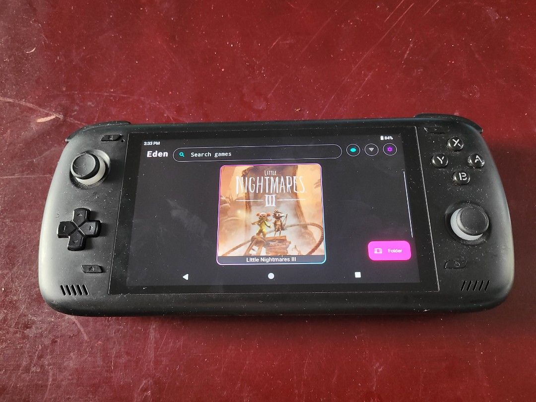 AYN Odin Pro Handheld Gaming Console (Category: Nintendo) located in Manila. Submitted by aintsaintseijin (Listing ID 1463919188, Image 1). Description: can play pc and switch games free gta 4 cod and little nightmares installed. can be swap din sa s23 fe imus bacoor.
