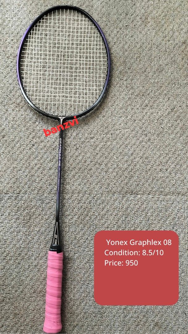 Badminton Racket (Category: Racket and Ball Sports) located in Cainta. Submitted by banzvi73 (Listing ID 1463742513, Image 3). Description: original prices posted on each picture fixed 📍 Cainta Rizal .