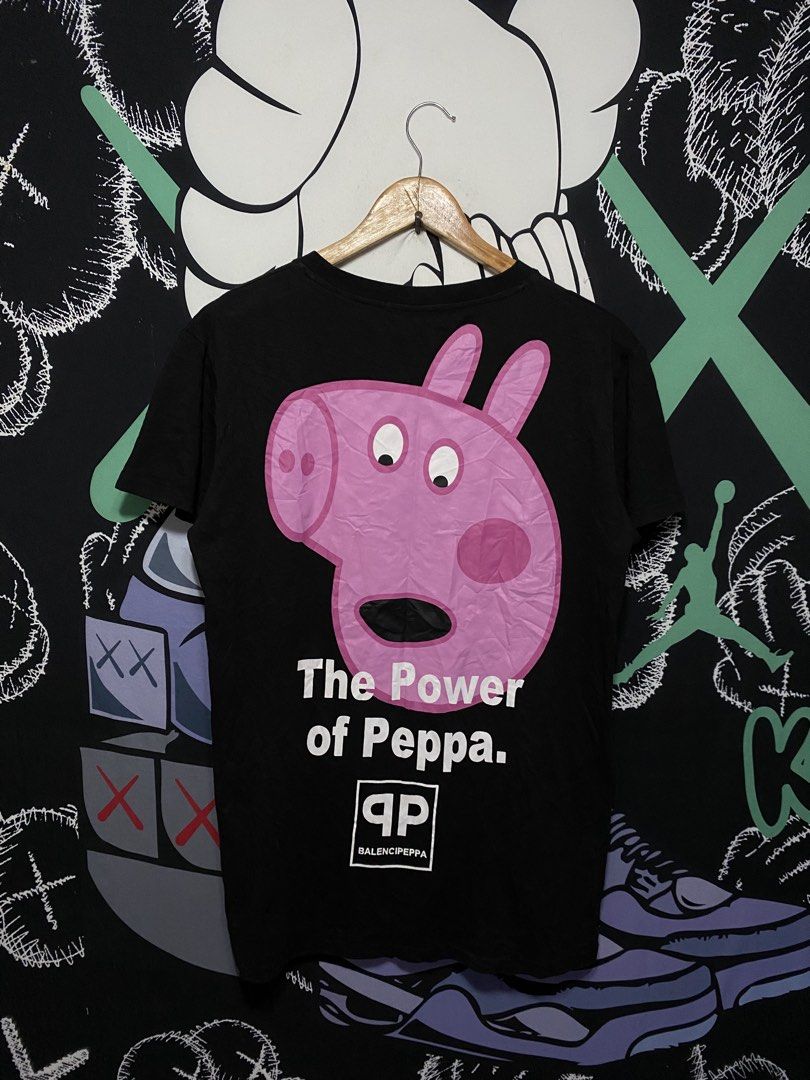 BALENCIAGA X PEPPA🖤 (Category: Tshirts & Polo Shirts ) located in Tabaco. Submitted by goodyshit.9 (Listing ID 1463807225, Image 1). Description: BALENCIAGA X PEPPA🖤 EXCELLENT CONDITION✅ NO ISSUE📌 COLOR RATE 9.8/10 21/29 .
